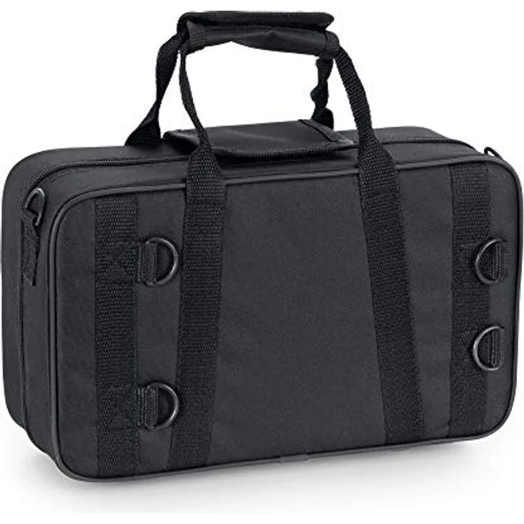 Classic Cantabile Leichtkoffer für TT-400 Taschentrompete - reiß- und wasserfestes Außengewebe, hochwertige Thermopolsterung, Außenmaße 32 x 21 x 12 cm, schwarz – Bild 3