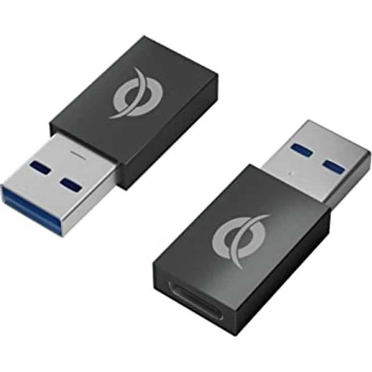 Conceptronic DONN10G Adapter USB3.0/USB-C/ 2er-Pack schwarz