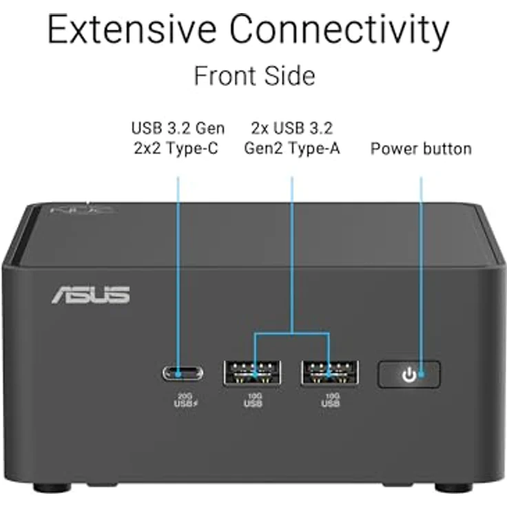 ASUS NUC 15 Pro+ RNUC15CRSU700002, Barebone Mini-PC mit Core Ultra 7, 2 GHz, Arc Graphics 140T, Silber, Wi-Fi 6, Bluetooth 5.4 – Bild 6