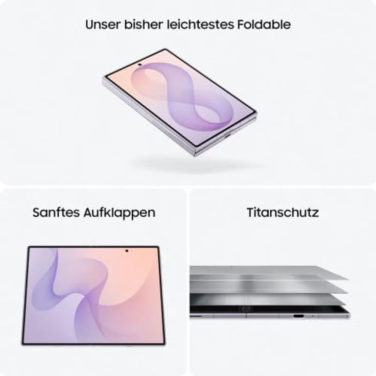 SAMSUNG Galaxy Z Fold8, 256 GB Smartphone in Lavender, Dual SIM – Bild 4
