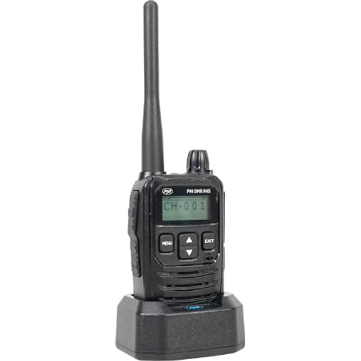 PNI DMR R45, Tragbarer Radiosender mit 16 digitalen und 99 analogen Kanälen, Sprachaufzeichnungsfunktion, Li-Ion 2000 mAh Akku, Dual-Mode 446 MHz – Bild 4