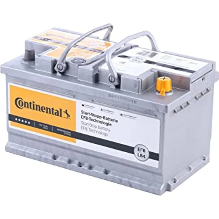 Continental Starterbatterie Start-Stop 12V 75Ah 730A/EN LB4, EFB-Batterie für Steuergerät-Anpassung – Bild 1