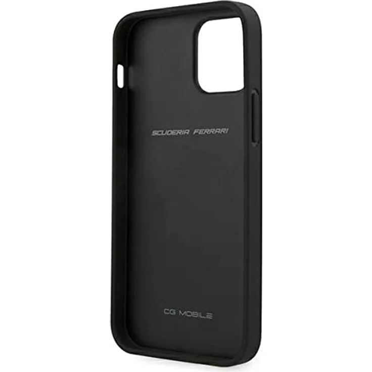 Ferrari On Track Carbon Stripe Hülle für iPhone 12 mini - Schwarz, langlebig mit carbon-texturiertem Design und Ferrari-Logo – Bild 7