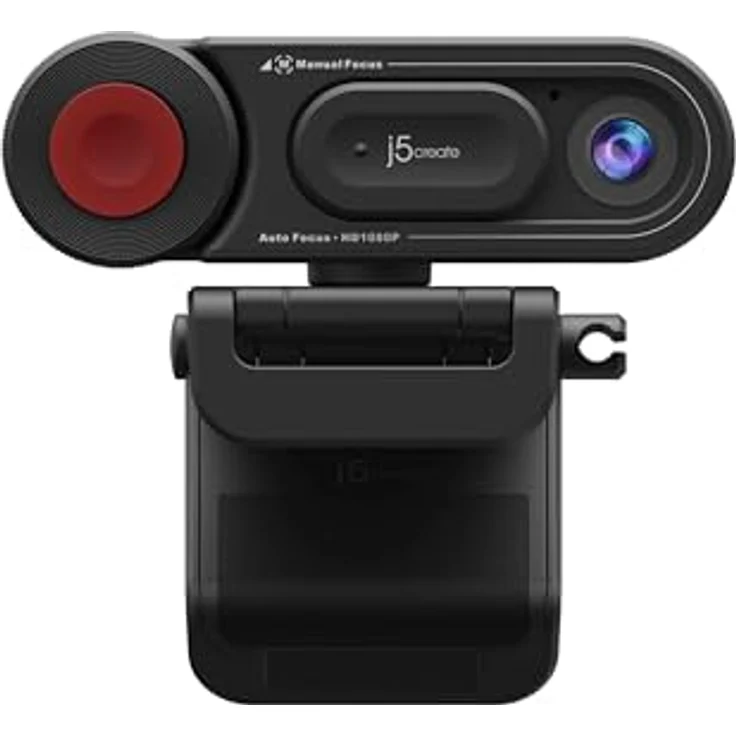 j5Create JVU250 Webcam HD avec mise au point automatique et manuelle, 2 MP, 1920 x 1080 pixels, 30 i (2 Mpx), Webcam, Schwarz – Bild 6