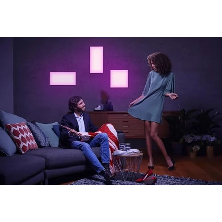LEDVANCE SMART+ Smarte LED Deckenleuchte, Panel für Innen mit WiFi Technologie, Lichtfarbe änderbar (3000K-6500K), RGB-Farben änderbar, 1200mm x 300mm, Kompatibel mit Google und Alexa Voice Control – Bild 3