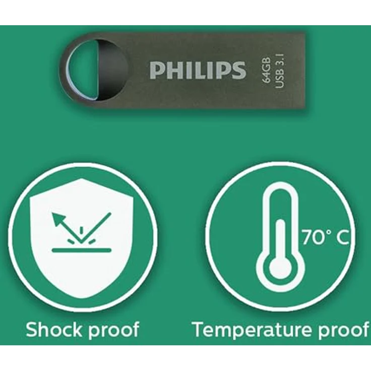 Philips USB Flash Drive Moon Edition 16 GB, USB3.1, Aluminium – Bild 7