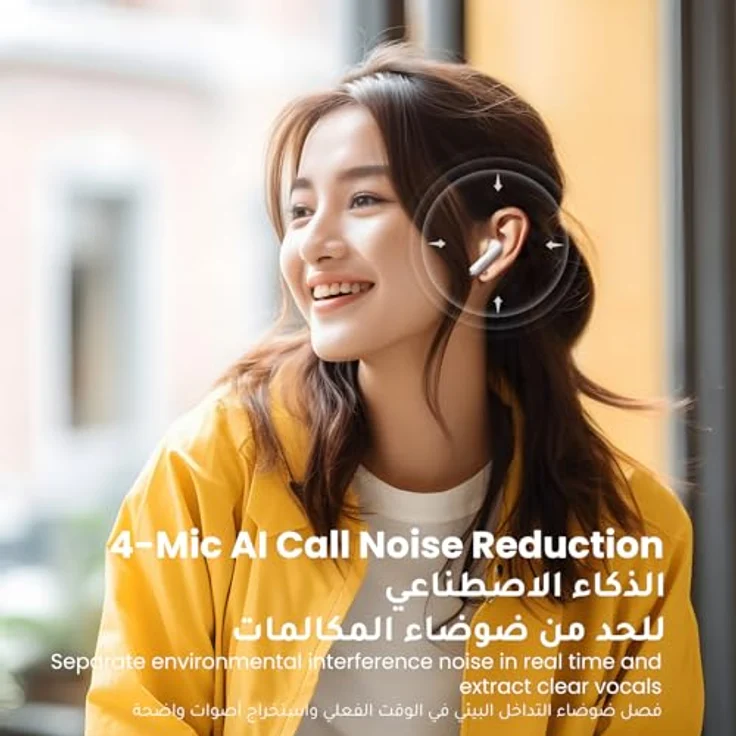 Ugreen HiTune H5 WS201 True Wireless Earbuds, Kabellose Kopfhörer mit 13,6-mm-Membran, Weiss – Bild 2