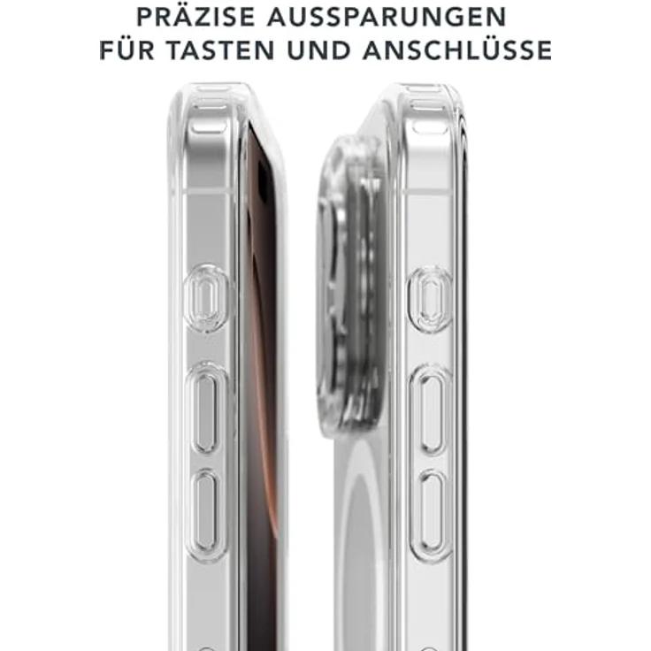 Vonmählen Transparent Case für Apple iPhone 16 Pro, MagSafe-kompatible Smartphone-Hülle mit Anti-Gilb- und Kantenschutz, Transparent – Bild 7