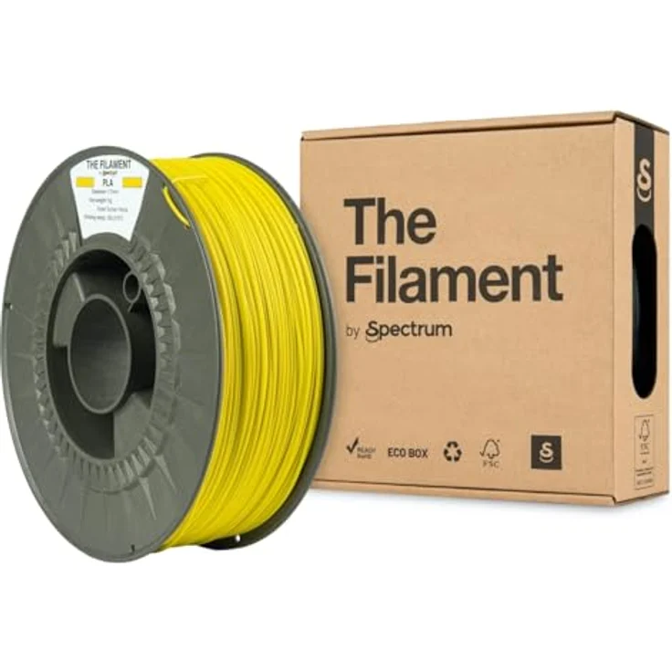 Spectrum Filaments PLA Refill, 1 kg 1,75 mm 3D-Druckmaterial, Drucktemperatur 185–215 °C, Sorbet Yellow – Bild 1