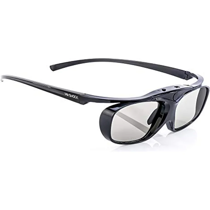 Hi-SHOCK Black Heaven | Aktive 3D Shutterbrille für 3D TV Sony, Samsung, Panasonic | Kompatibel mit SSG-3570CR, TDG-BT500A, TY-ER3D4MU [120 Hz| Akku] - Preisvergleich – Bild 1