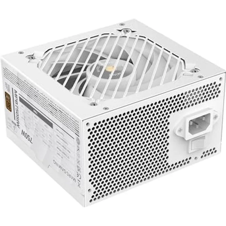 Mars Gaming MPB750SI, PC-ATX-Netzteil 750W, 80Plus Bronze, 90% Effizienz, SI Extreme Silence Lüfter, 7 Jahre Garantie, Weiß