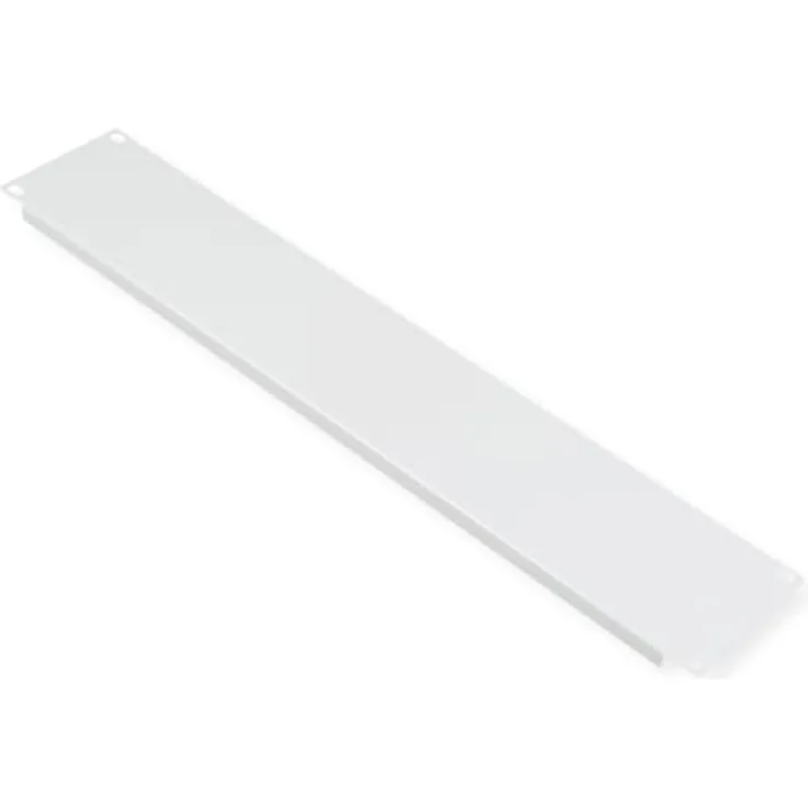 ROLINE 19-Zoll Blindblende 2HE grau, Optimierung der Luftzirkulation und ansprechendes Design, kompatibel mit 19"-Profilschienen