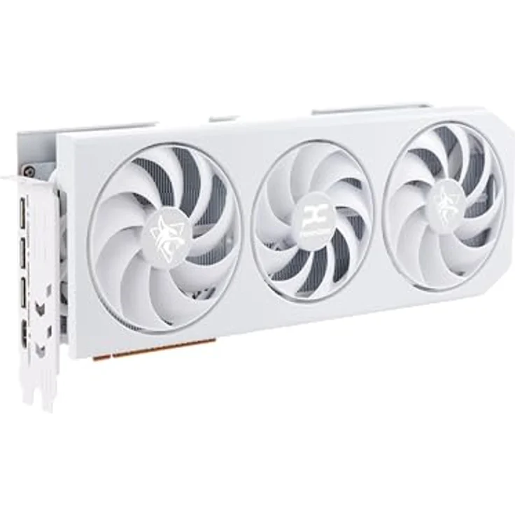 PowerColor Radeon RX9070XT Hellhound Spectral White OC 16GB, Next-Gen-Grafikkarte mit leiser Kühlung und elegantem Design – Bild 3