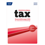 Buhl Data WISO tax 2025 Professional, Steuersoftware für PC mit Online-Abgabe und Dialogeingabe, Download-Link