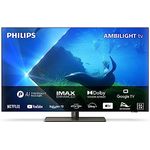 Philips 4K OLED Ambilight TV|OLED808/12|164 cm (65 Zoll)|UHD 4K|120Hz|P5 AI Perfect Picture Engine|HDR10+|Smart TV|Dolby Atmos|40W Lautsprecher|TV-Ständer|Prime|Netflix|YouTube|Google Assistant|Alexa|