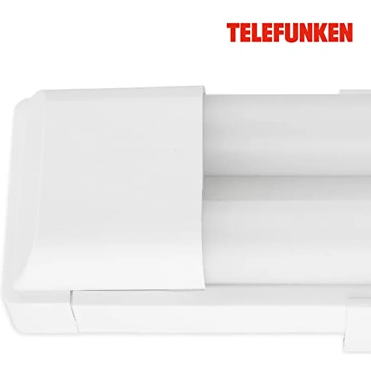 Telefunken - Led Unterbauleuchte 120 cm, Keller-Deckenlampe, Küchenschrank-Leiste, Werkstattlampe, Neutralweißes Licht, 50 W, 5500 lm, Weiß – Bild 4