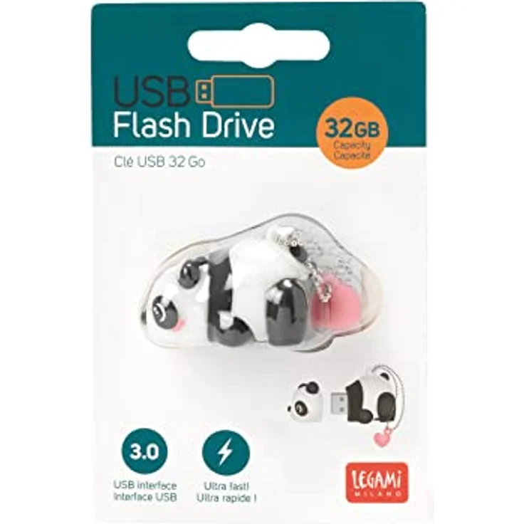 Legami USB-Stick 16 GB, Panda USB Flash Drive mit 3.0 Schnittstelle, hohe Lesegeschwindigkeit bis 100 MB/s – Bild 4