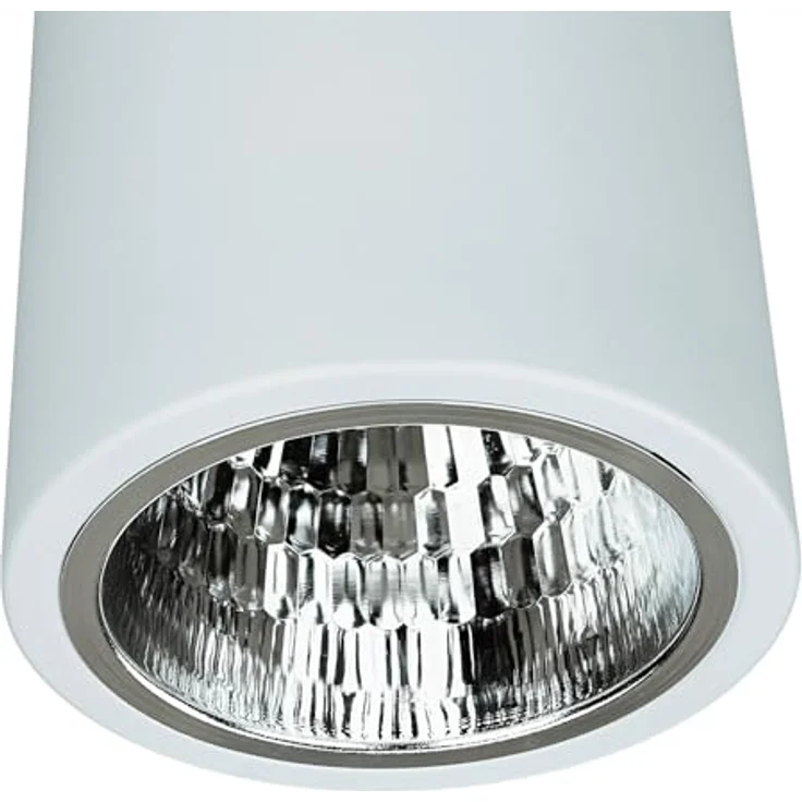 Licht-Erlebnisse Aufbaustrahler Metall Weiß Wohnzimmer Küche Flur H:15,5 cm E27 max. 60 Watt Zylinder rund Moderne Deckenleuchte DOWNLIGHT - Preisvergleich – Bild 4