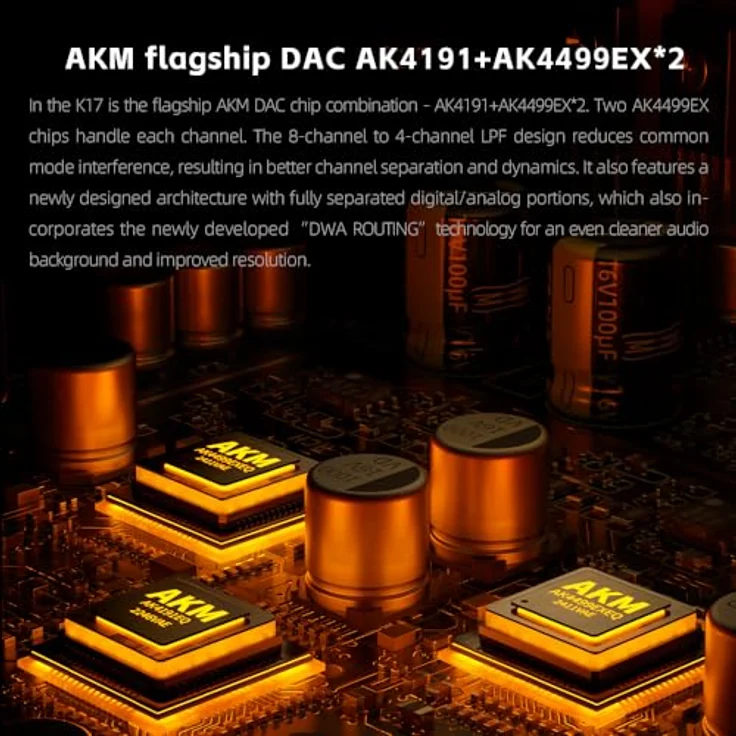 FiiO K17, USB-DAC und Kopfhörerverstärker mit Klangregelung, Bluetooth, WLAN, aptX, Schwarz – Bild 6