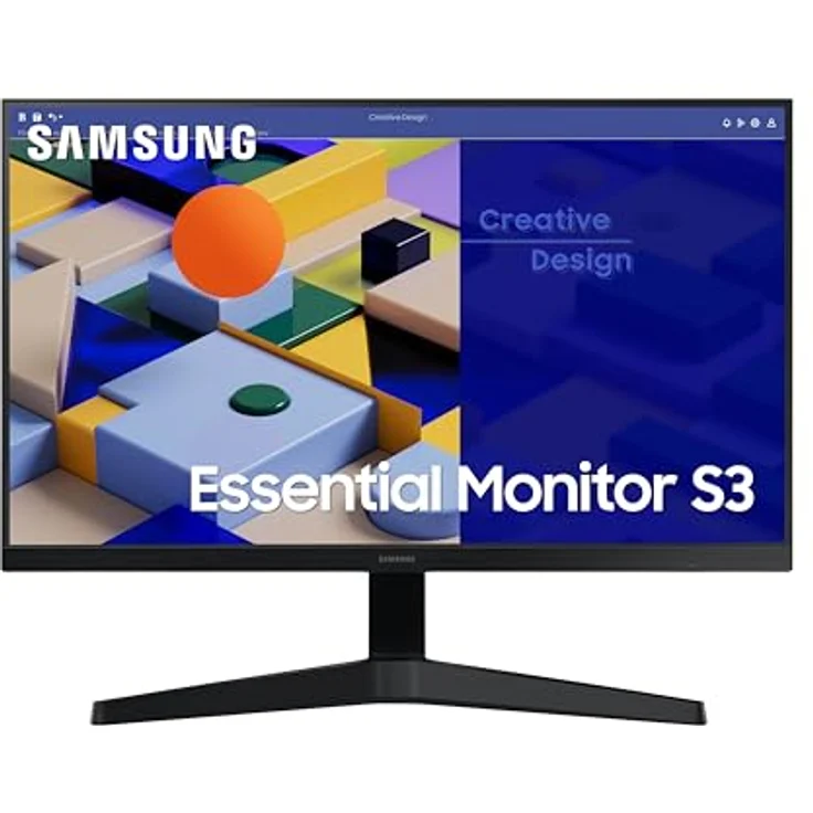 Samsung PC-Bildschirm S24C310eau 24 FHD IPS 5 ms 75 Hz HDMI/VGA - Office-Monitor in hochwertiger Materialqualität - langlebig und robust – Bild 1