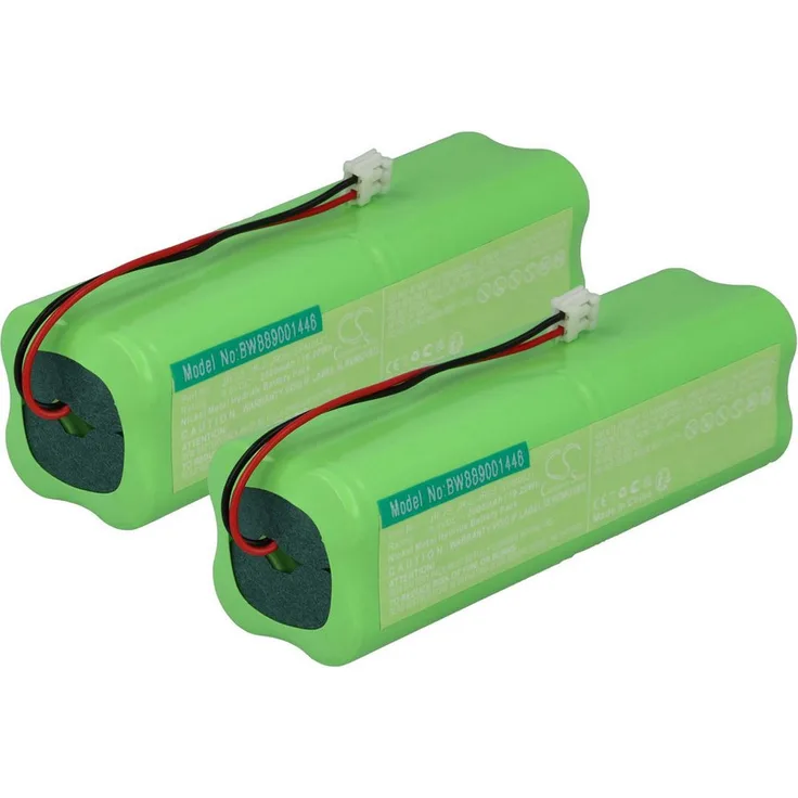 vhbw NiMH Akku für Spektrum DX6 und DX7 Transmitter, 2000 mAh, 9,6 V, 2er Pack, leistungsfähige Austausch-Akkus für Drohnen-Controller