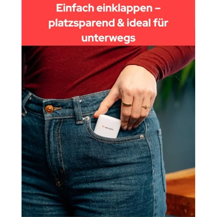Verbatim GaN III Fold 'n' Go Charger 2 Port 65W USB-C, kompaktes USB Ladegerät in Weiss – Bild 5
