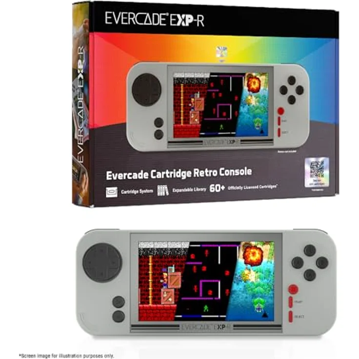 Blaze Evercade EXP-R Solo, Handheld-Konsole mit 800 x 480 IPS-Bildschirm, WLAN und 4-5 Stunden Akkulaufzeit – Bild 3