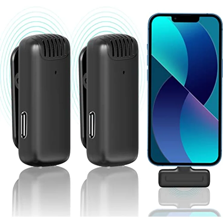 Ulanzi J12LT, Omnidirektionales Lightning Mikrofon mit 20 m Reichweite, intelligenter Rauschunterdrückung und 360°-Surround-Sound – Bild 5