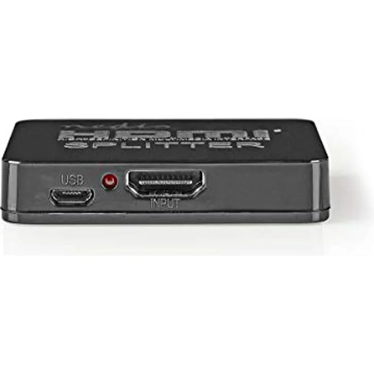 Nedis HDMI ™ Splitter - 2-Port - HDMI™ Eingang - 2X HDMI™ Ausgang - 2.25 Gbps - ABS/PVC - Schwarz