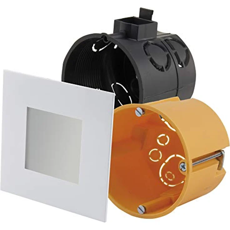 HEITRONIC - LED PANEL 75x75mm WARMWEIß WEISS 2700 Kelvin – Bild 1