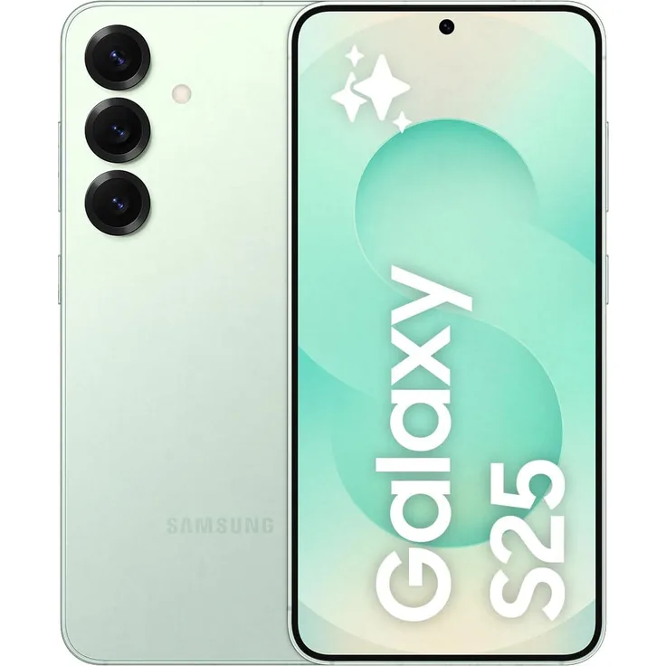 Samsung Galaxy S25 AI Smartphone, Android-Handy ohne Vertrag, 12 GB RAM, 256 GB Speicher, Mint