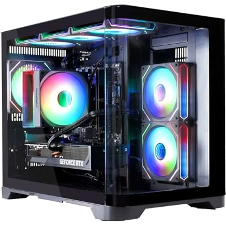 GAMEMAX HYPE-M BK 7804, Gaming-PC mit Ryzen 7 5700X, 16GB RAM, 1TB SSD, RTX 5070, Windows 11 – Bild 2