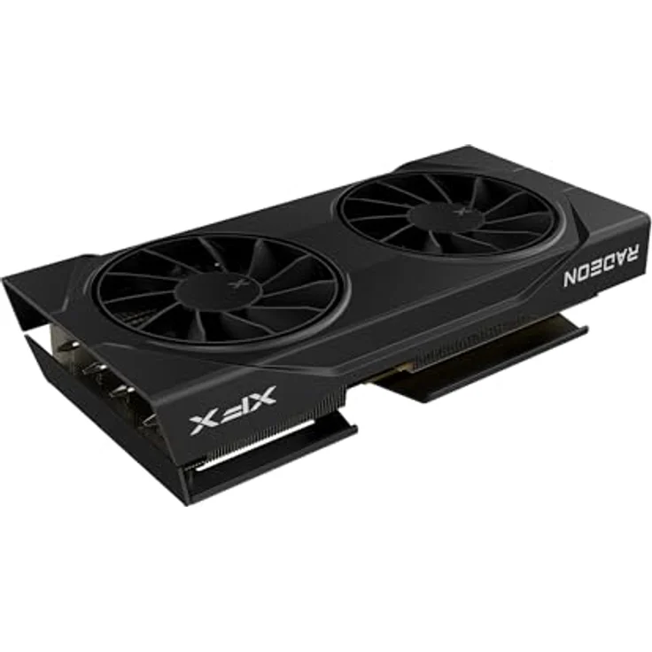 XFX Radeon RX 9060XT OC Gaming Edition, Grafikkarte mit 8 GB GDDR6, Boost-Takt bis zu 3320 MHz, Dual-Fan Kühllösung, 2xDP/1xHDMI – Bild 3
