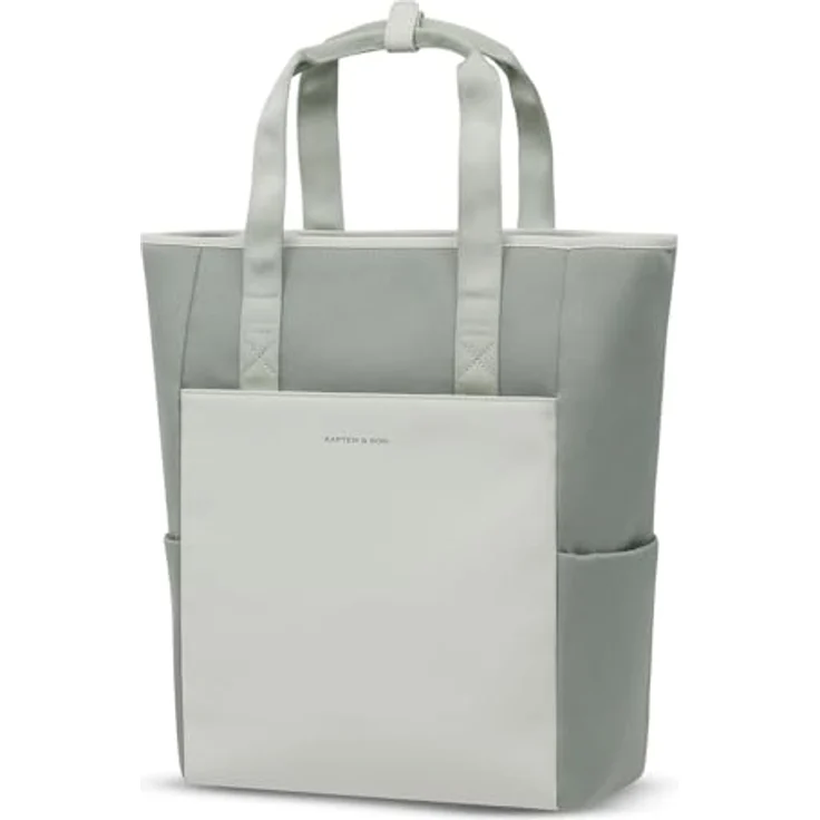 Kapten & Son Lindby Pro Convertible Backpack, Rucksack mit Laptopfach für 15 Zoll, 20L, Muted Sage grüngrau, verstaubare Schultergurte, ergonomische Tragekomfort – Bild 2