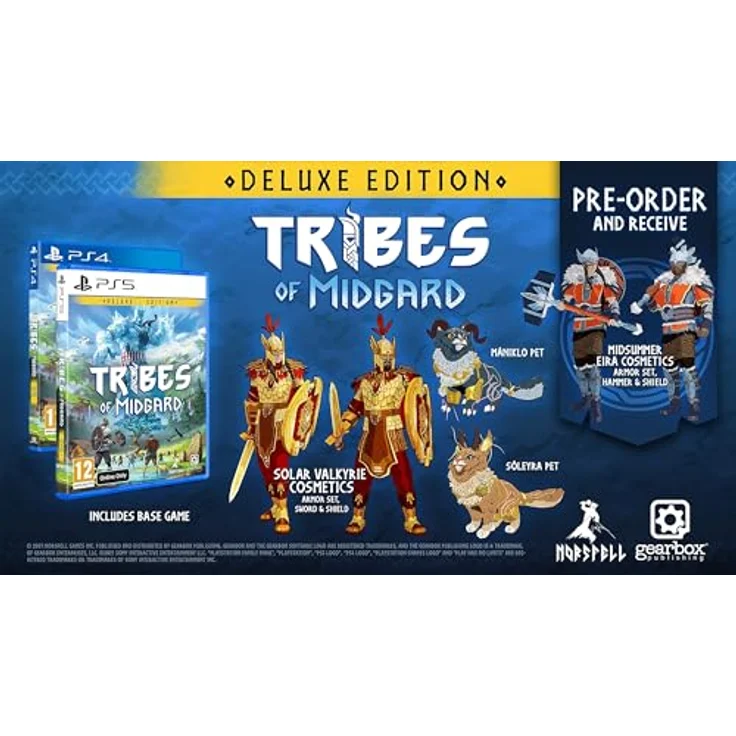 Gearbox Publishing Tribes of Midgard (Deluxe Edition), PS4-Games - Bis zu 10 Spieler CoOp, Erkunde Midgard, Verteidige dein Zuhause, Baue überall – Bild 4