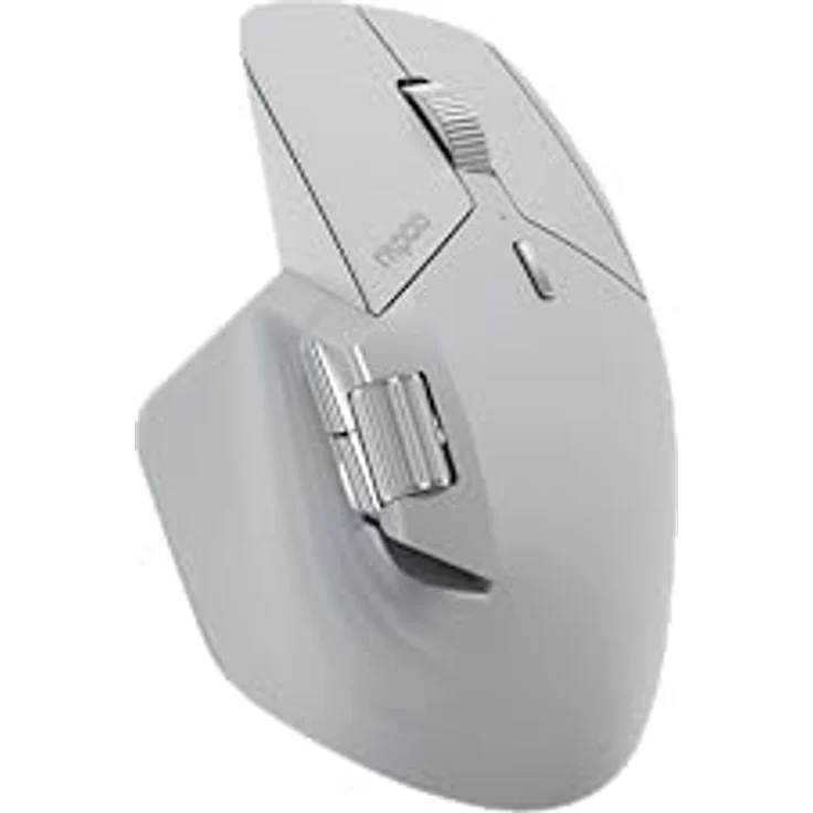 Rapoo MT760M - Wireless Mouse (Kabellos), Maus, Grau mit 4000 DPI Sensor und wiederaufladbarer Lithium-Batterie – Bild 4