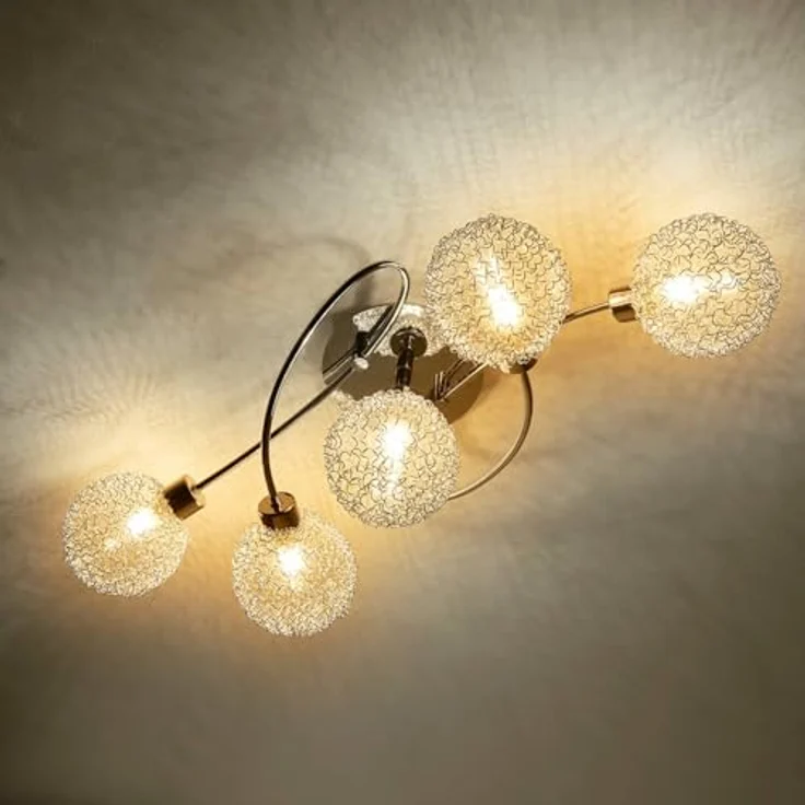 Lindby Deckenlampe 'Ticino' (Modern) in Chrom aus Metall (5 flammig, G9) - Smarte Deckenbeleuchtung, Flurleuchte - Lindby Wandleuchte für eine gemütliche Atmosphäre – Bild 4