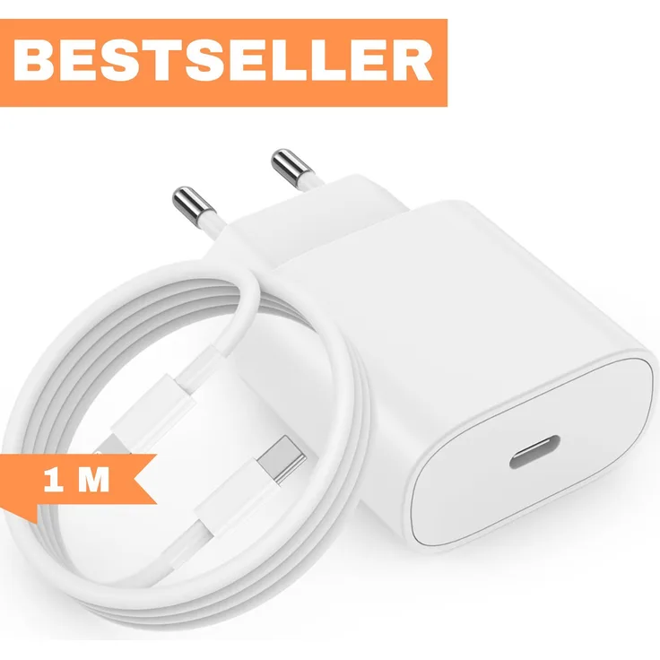 Zonoto 2x20W Schnellladegerät + 2x1 Meter USB-C Kabel Set, für iPhone 11/12/13/Pro/Max, Hochgeschwindigkeits-Ladeadapter und langlebiges Nylon-Kabel