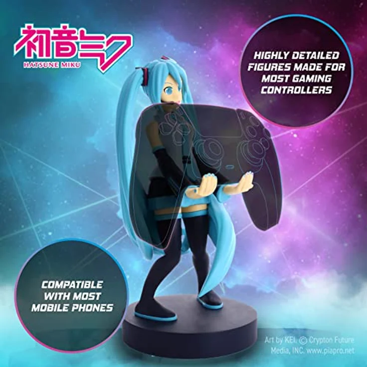 Hatsune Miku Cableguy Controller and Smartphone Holder | Compatible with Most Playstation, Xbox and Nintendo Switch Controllers and Most Smartphones – Bild 4
