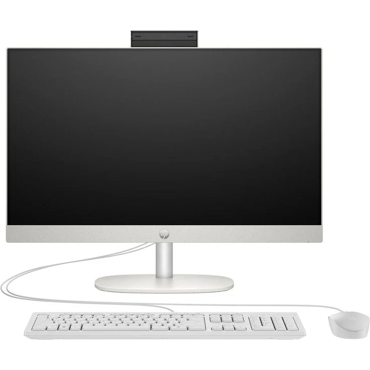 HP ProOne 245 G10, 23,8 Zoll All-in-One-PC mit AMD Ryzen 3, 8 GB RAM, 512 GB SSD, FHD, Weiß