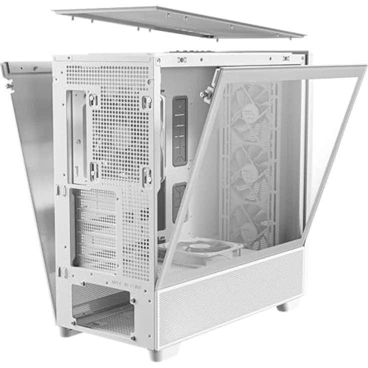 Antec Flux PC-Gehäuse, Full-Tower E-ATX, Aluminium & Holzrahmen, Tempered Glass, bis zu 2x 360mm Radiator Support, weiß – Bild 21