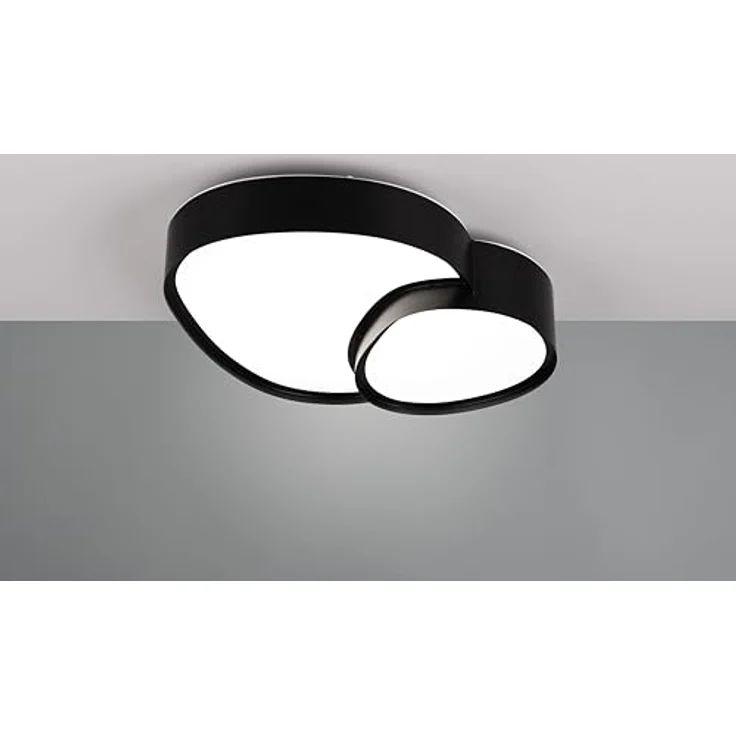 Trio Leuchten Deckenleuchte Rise 647510232, Schwarz matt, Kunststoff Weiß, 21 Watt LED, Dimmbar, Lichtfarbe einstellbar – Bild 3