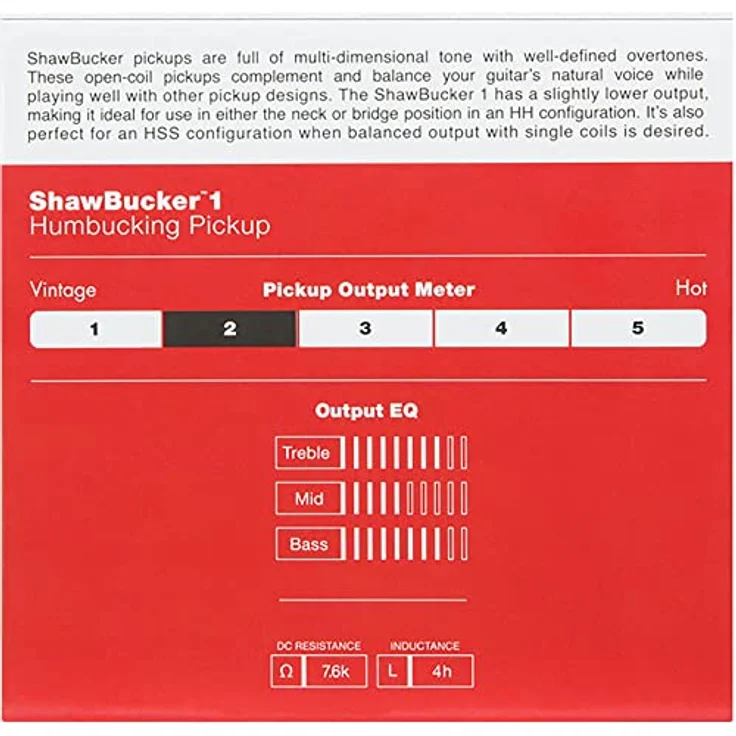 Fender Shawbucker 1 Pickup Zebra, geeignet für HH- und HSS-Konfigurationen, Zebra-Farbe – Bild 2