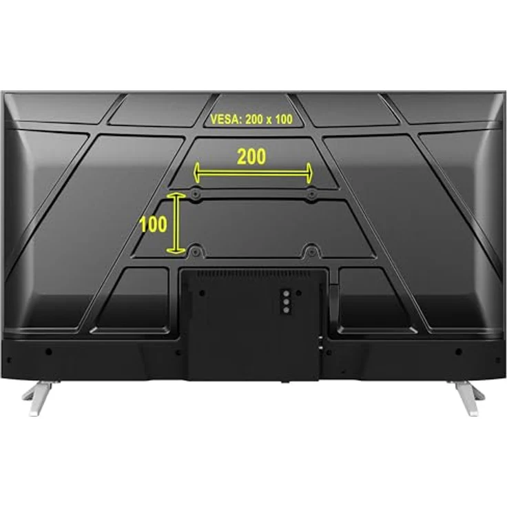 JTC-24 JTCSQ32H39330G, 32 Zoll QLED Smart Fernseher mit Android TV, Google Sprachsteuerung, Triple Tuner, Bluetooth, Rahmenlos-Silver-Design – Bild 5