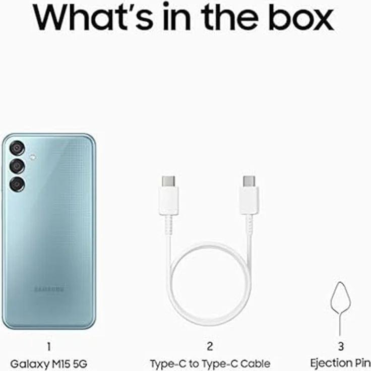 Samsung Galaxy M15 Dual SIM 5G 4GB RAM 128GB Light Blue EU – Bild 5