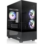 Thermaltake View 170 TG ARGB Micro Chassis Black - Panorama-Case mit Tempered Glass, Mainboard-Kompatibilität für Mini ITX und Micro ATX, ARGB Lüfter und vielseitige Ausstattung