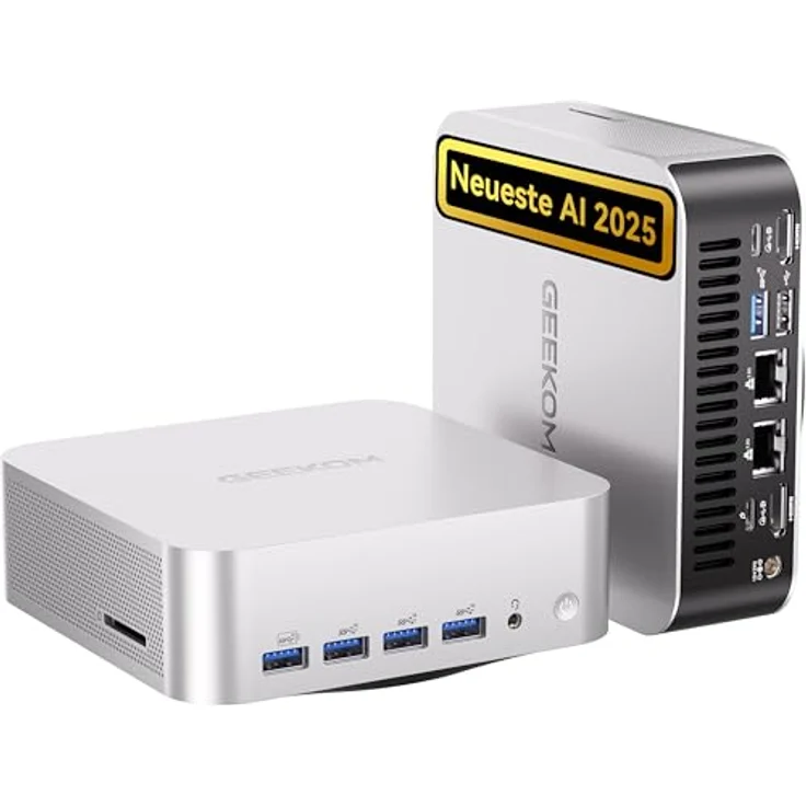 GEEKOM AI Mini PC A9 Max, AMD Ryzen AI 9 HX 370, 32GB DDR5, 2TB SSD, 2.5G Dual-LAN, Windows 11 Pro, USB4, HDMI 2.1, Wi-Fi 7, BT 5.4 – Bild 1