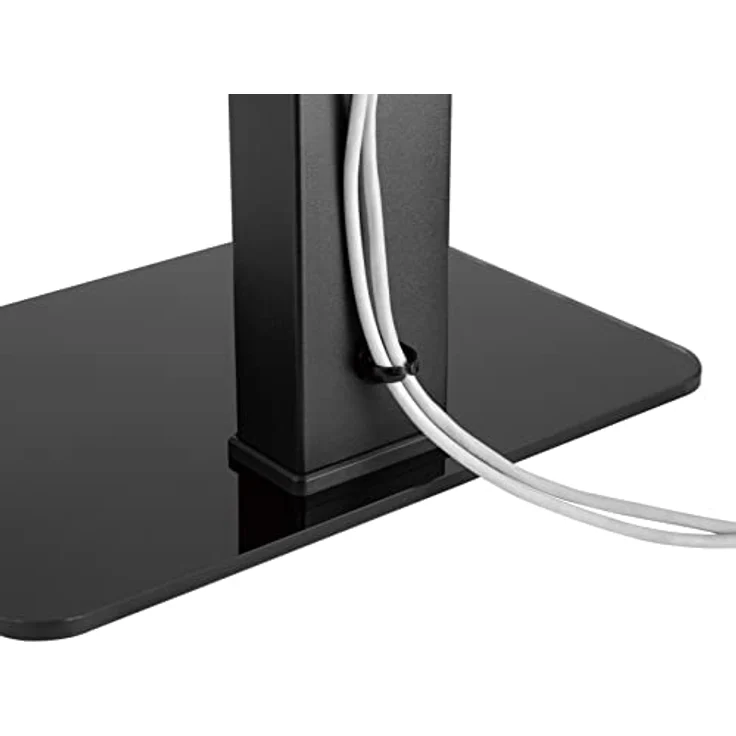 equip Tischhalterung 650611, höhenverstellbarer TV Ständer für 55" Fernseher bis 40 kg, Schwarz – Bild 5
