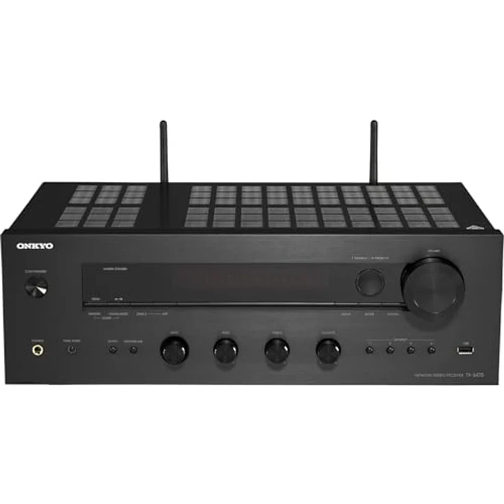 Onkyo TX-8470, 11.2 Kanal HiFi Netzwerk-Stereo-Receiver mit 8K HDMI, Phono-Eingang für MM/MC, Schwarz – Bild 1
