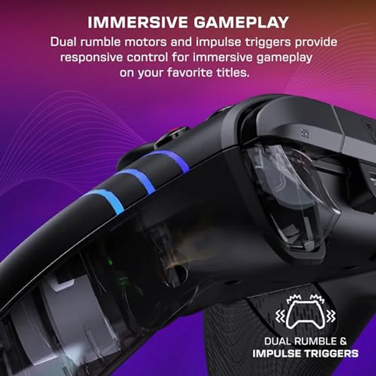 Turtle Beach Afterglow Wave Wired Controller, Gaming Controller mit dreistufig einstellbaren Hall-Effekt-Abzügen und RGB-Beleuchtung, Schwarz – Bild 8